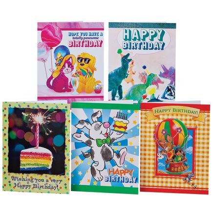 Childrens Birthday Card Variety Pack, Set of 20-372527