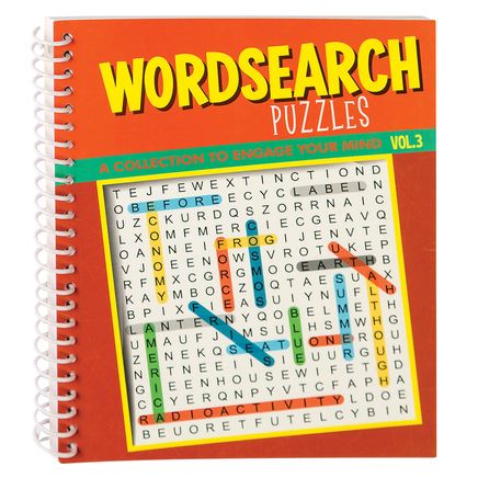 Wordsearch Puzzle Spiral Books, Vol. 3 and 4, Set of 2-372572