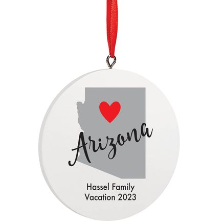 Personalized Home State Love Ornament-372592