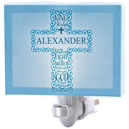 Personalized Children's Cross Night Light-372648