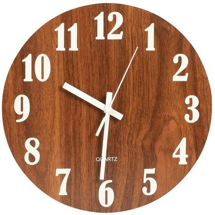 Wood Glow in the Dark Wall Clock-372930
