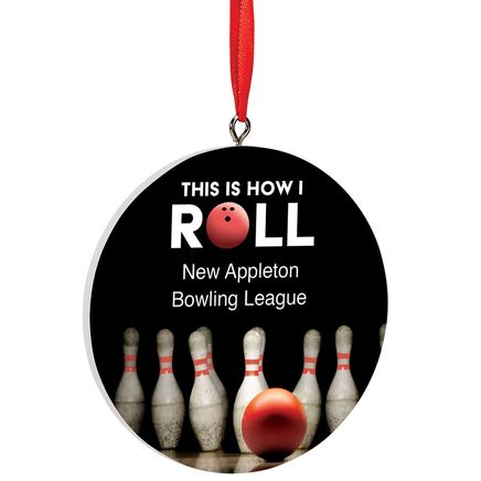 Personalized "This is How I Roll" Bowling Ornament-372970