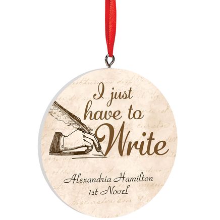 Personalized Writer Ornament-372983