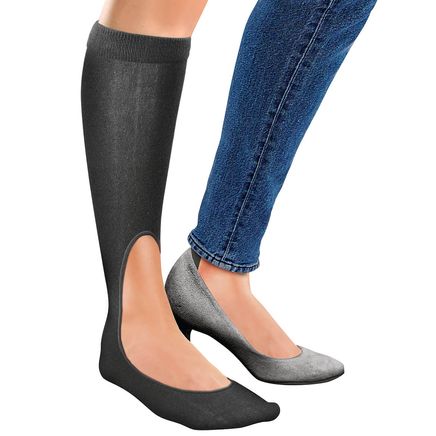 No-Show Knee High Compression Socks-373581