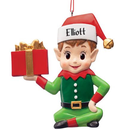 Personalized Vintage Elf Ornament-373789