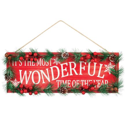 Most Wonderful Time Wall Hanging by Holiday Peak™-374034