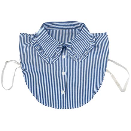 Chambray Ruffle Collar Blouse Dicky-374094