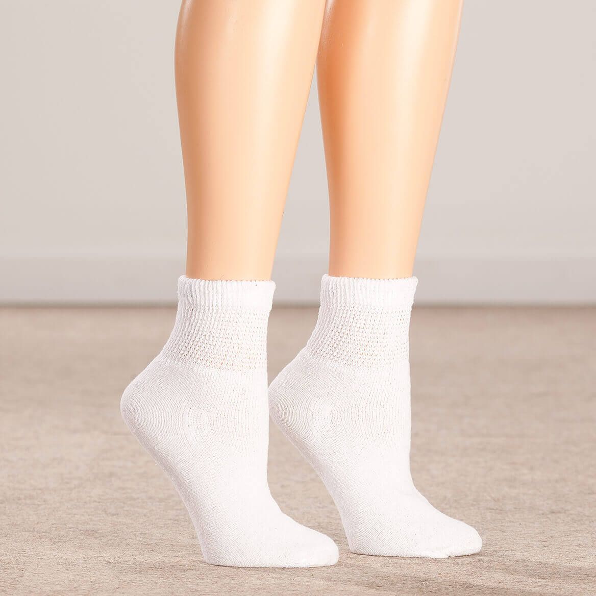 Extra Plush Quarter-Cut Diabetic Socks by Silver Steps™, 3 Pairs-374147