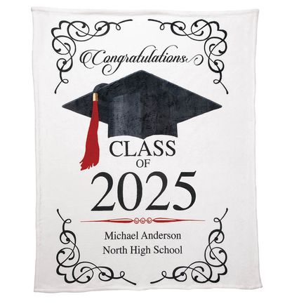 Personalized Graduation Fleece Blanket, 50"x60"-374172