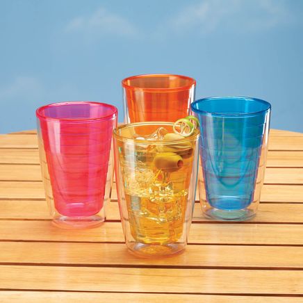 Rainbow Insulated Tumblers by Home Marketplace, Set of 4-374401