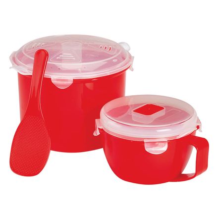 Microwave Rice Cooker and Handled Bowl Set by Chef's Pride-374484