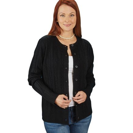 View product details for Women's Cable Knit Cardigan