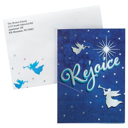 Personalized Nativity Scene Pop-Up Christmas Cards, Set of 20-374975