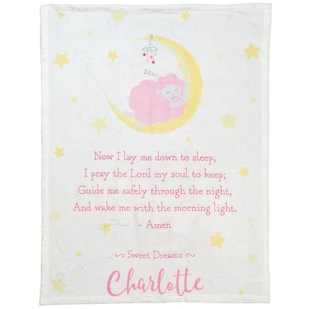 Personalized Now I Lay Me Down to Sleep Throw Blanket-375073