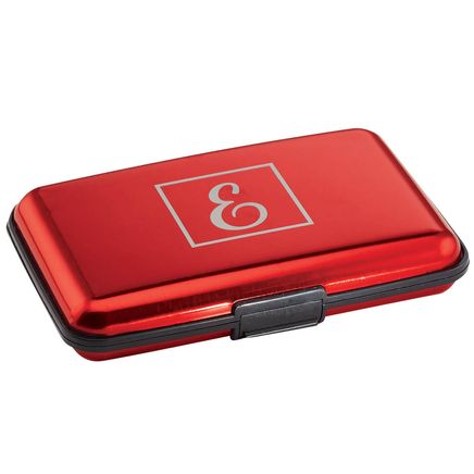 Personalized Initial Aluminum Credit Card Holder-375568