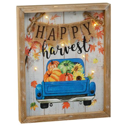 Happy Harvest Lighted Picture by Holiday Peak™-375583