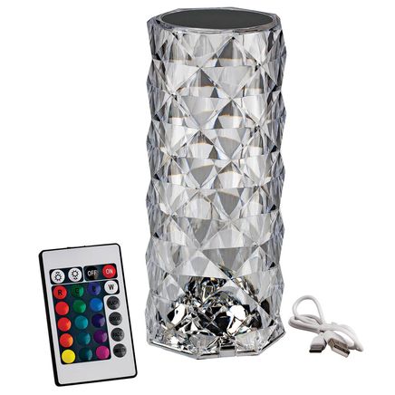 Crystal Rose LED Table Lamp With Remote-375606