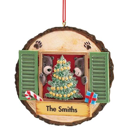 Personalized Bears in Window Ornament-375718