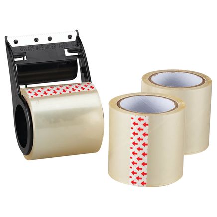 Clear Sealing Tape with Cutter, Set of 3-376498