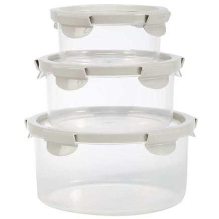 6-Pc. Round Container Set with Stretch Lids by Chef's Pride™-376578