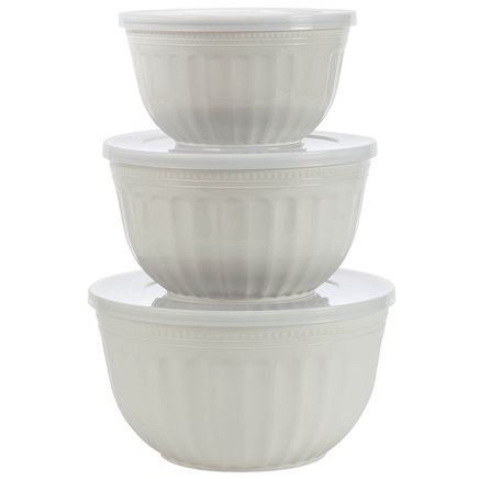 6-Pc. Nesting Ceramic-Look Storage Bowl Set by Chef's Pride™-376579