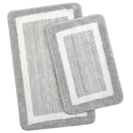 Border Non-Slip Bath Rugs, Set of 2 by OakRidge™-376827