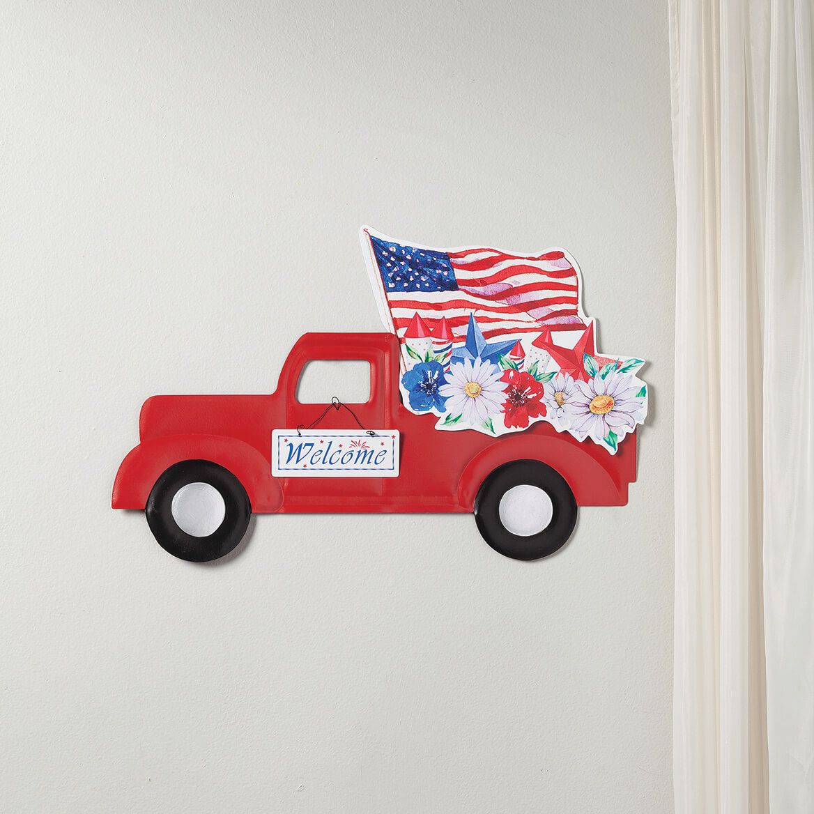 Patriotic Red Truck Stake by Fox River Creations™-377023