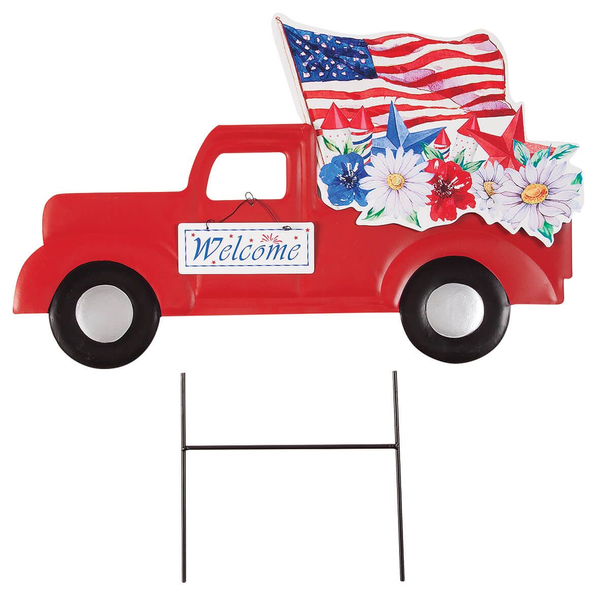 Patriotic Red Truck Stake by Fox River Creations™-377023