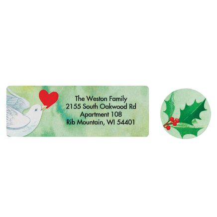 Personalized Dove Years Together Labels and Seals, Set of 20-377363