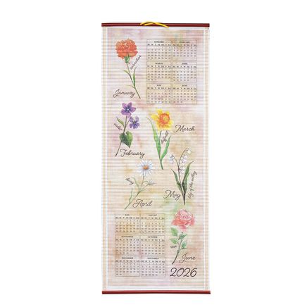 Flower of the Month Scroll Calendar-377369