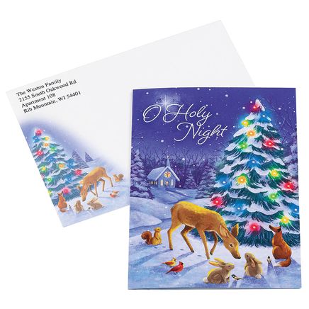 Personalized Holy Night Christmas Cards, Set of 20-377389