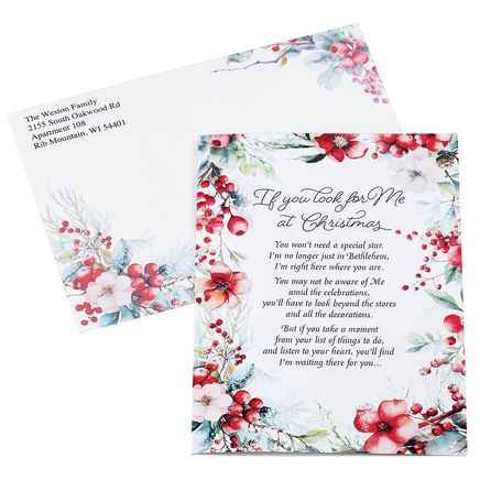 Personalized Look for Me Christmas Cards, Set of 20-377395