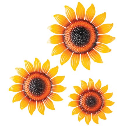 Metal Sunflower Hangings by Fox River™ Creations, Set of 3-377491