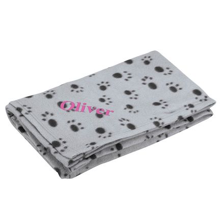 Personalized Paw Print Pet Blanket-377495