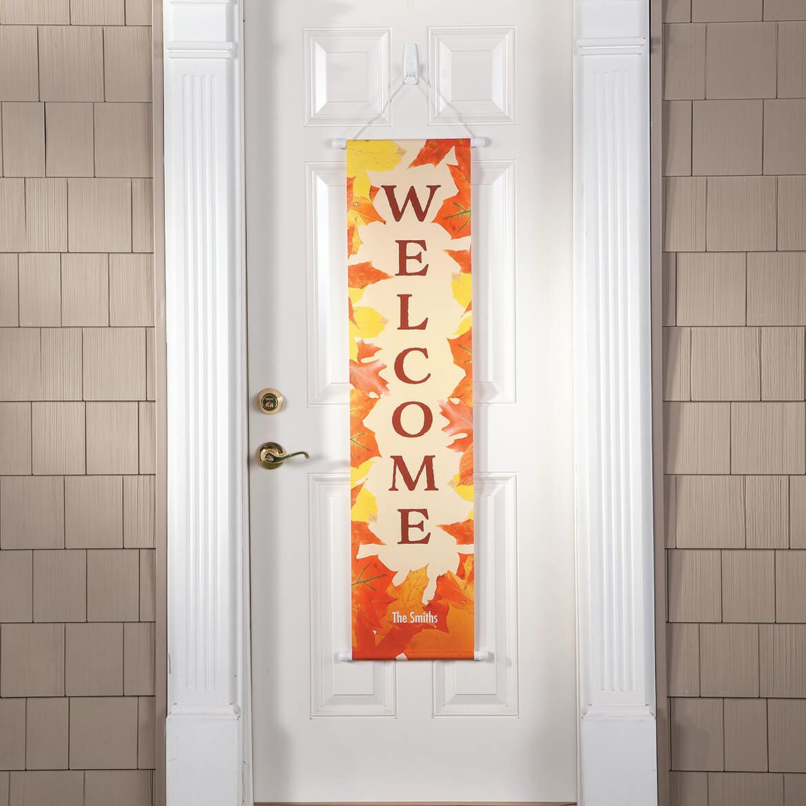 Personalized Fall Leaves Door Banner-377500