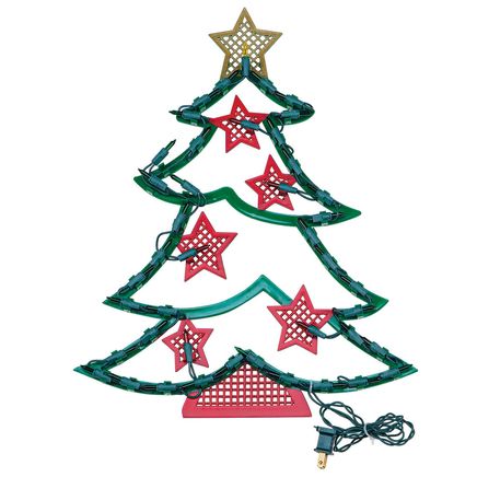 Lighted Christmas Tree Window Light-377816