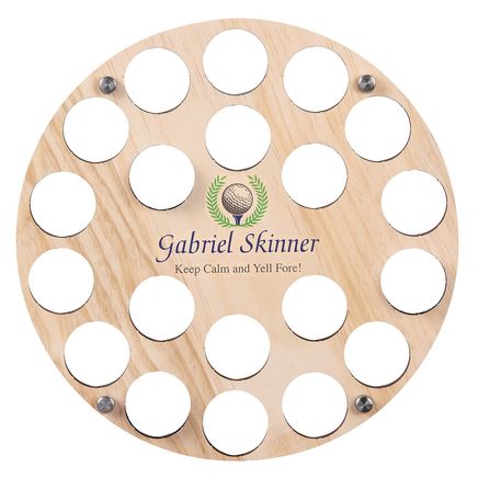 Personalized Printed Golf Ball and Wreath Ball Holder-378043