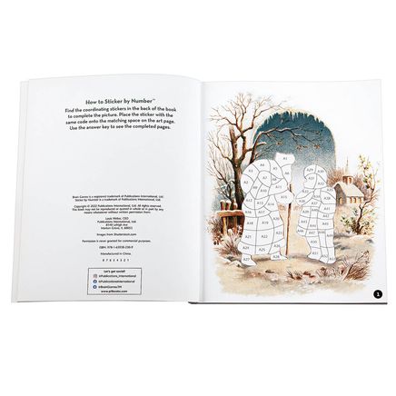 Brain Games® Sticker-by-Number™ Vintage Christmas-378117