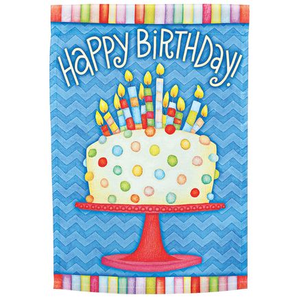 Happy Birthday Garden Flag by Fox River™ Creations-378257