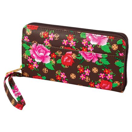 Zip-Around Clutch Wallet with Wristlet-378472