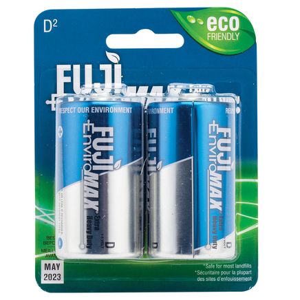 Fuji D Batteries 2-Pack, Set of 3-378512