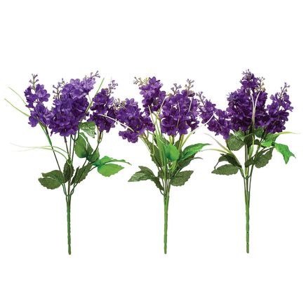 Artificial Hyacinth Bushes by OakRidge™, Set of 3-378664