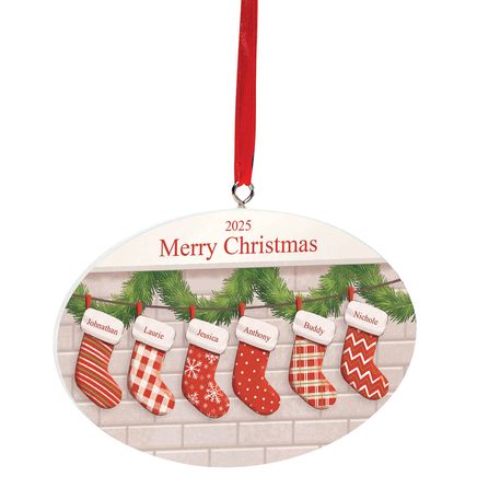 Personalized Family Stockings Ornament-378671
