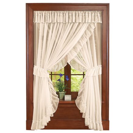 View product details for Isabella Ruffled Curtain Set By Collections Etc.™