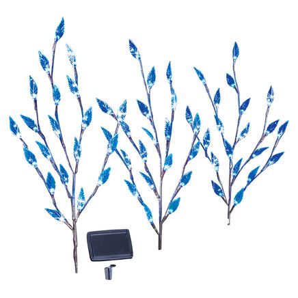 View product details for Solar Leaf Stakes, Set of 3