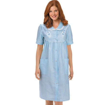 View product details for Gingham Print Lounge Robe