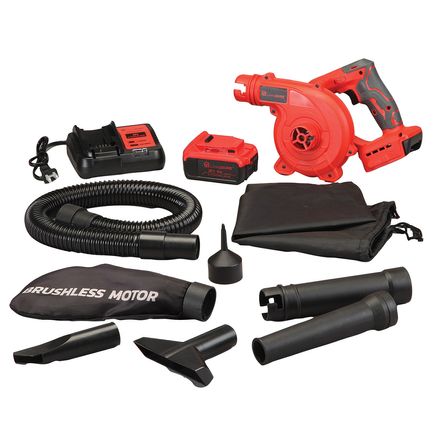 Cordless Leaf Blower Vacuum, Battery and Charger Set By LivingSURE™-379906
