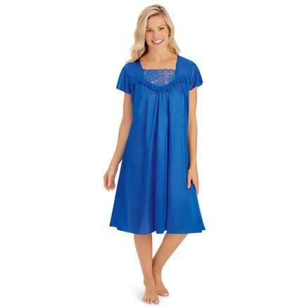 View product details for Lace Inset Tricot Nightgown