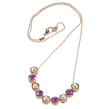 Amethyst & Crystal Necklace-380484