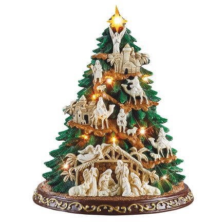 Lighted Nativity Tree-380635